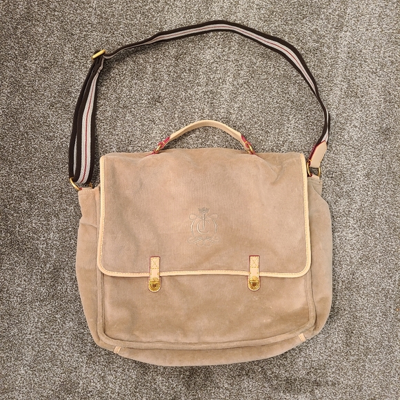 Juicy Couture Handbags - Juicy Couture Laptop Travel Shoulder Bag Tan Beige